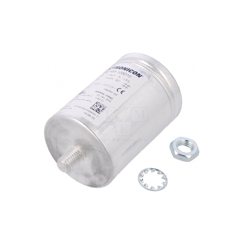 Condensator Polipropilenă 10uF 1.2kV 60x85mm ±10% | Electronic-mag.ro | Componente Electronice
