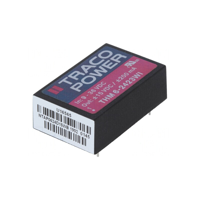 Convertor DC/DC 6W 9-36V la 15V/-15V DIP24 | Electronic-mag.ro | Componente Electronice
