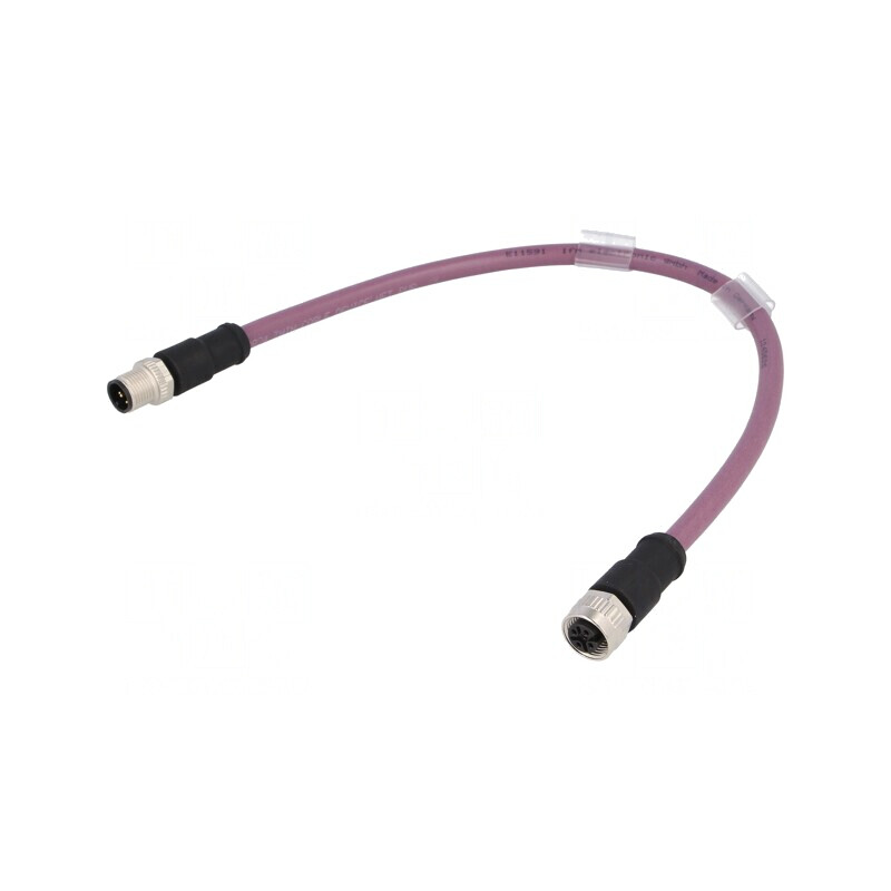 Cablu senzori automatizări 5 pini M12-M12 300mm | Electronic-mag.ro | Componente Electronice