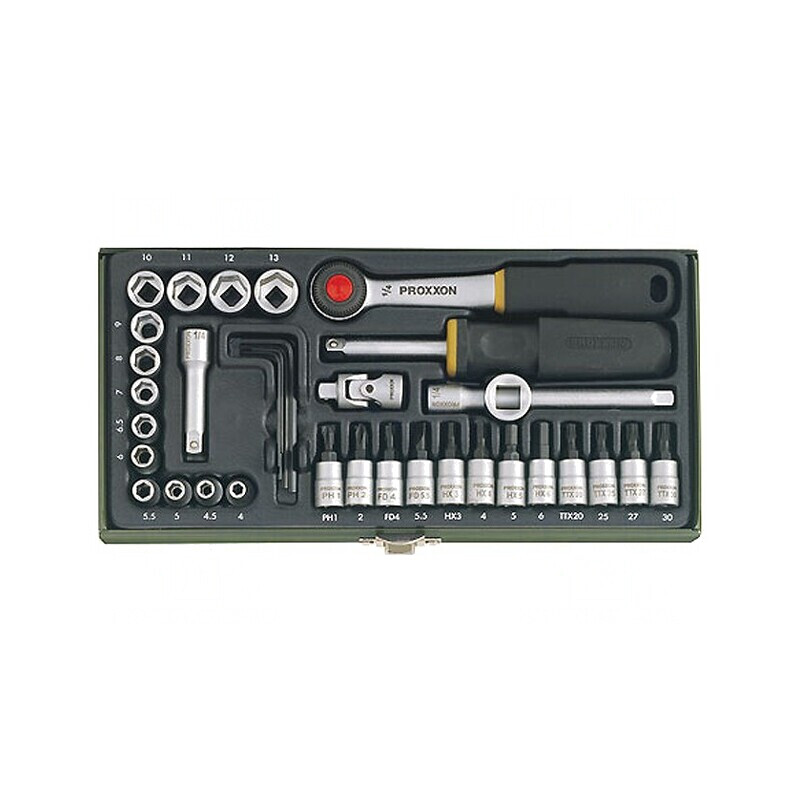 Set Chei Tubulare Crom-Vanadium 36 Buc. | Electronic-mag.ro | Componente Electronice