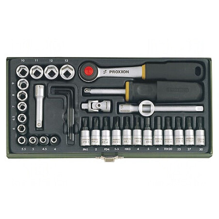 Set Chei Tubulare Crom-Vanadium 36 Buc. | Electronic-mag.ro | Componente Electronice