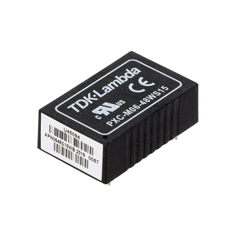 Convertor DC/DC 6W 18-75V la 15V 400mA DIP24 | Electronic-mag.ro | Componente Electronice