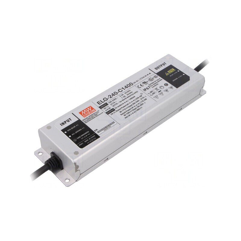 Alimentator LED 239,4W 1400mA IP67 | Electronic-mag.ro | Componente Electronice