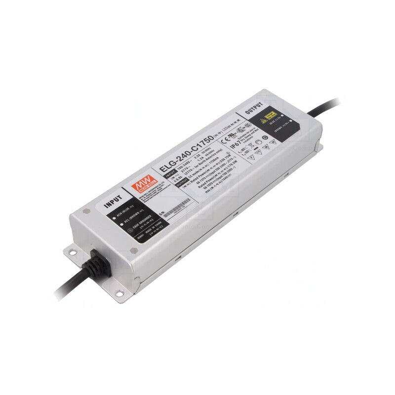 Alimentator LED 240W 69-137VDC IP67 | Electronic-mag.ro | Componente Electronice