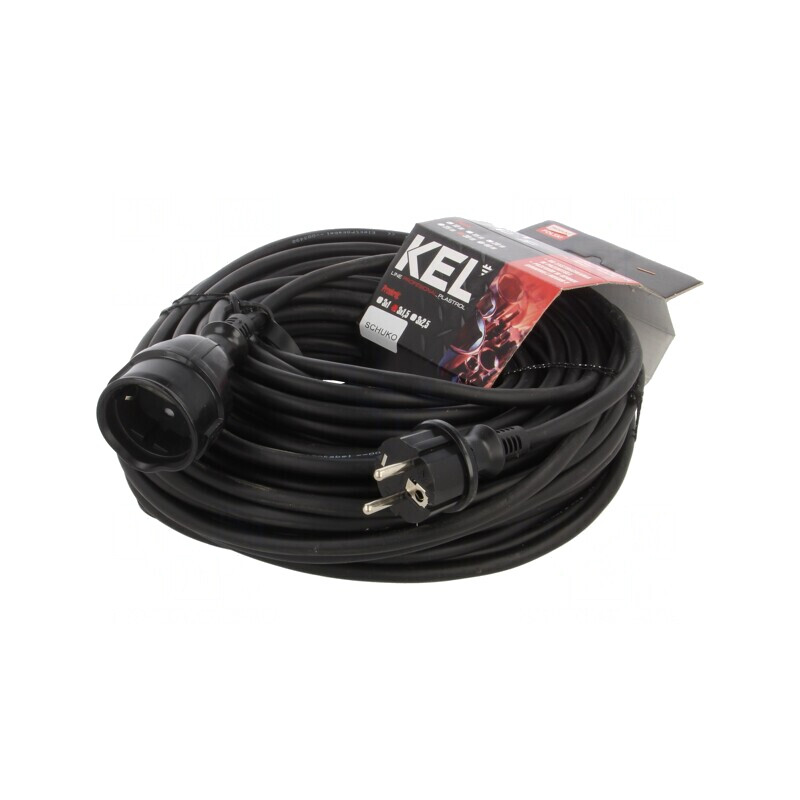 Prelungitor alimentare 30m 16A negru | Electronic-mag.ro | Componente Electronice