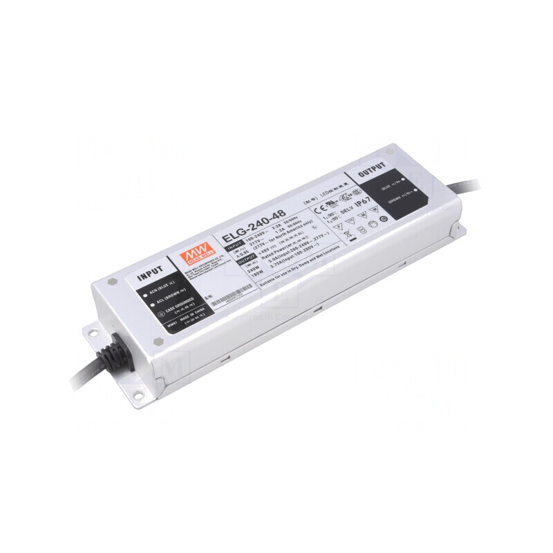 Alimentator LED 240W 48VDC 5A IP67 | Electronic-mag.ro | Componente Electronice