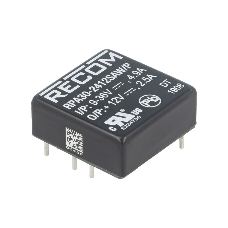 Convertor DC/DC 30W 9-36V la 12V 2.5A | Electronic-mag.ro | Componente Electronice