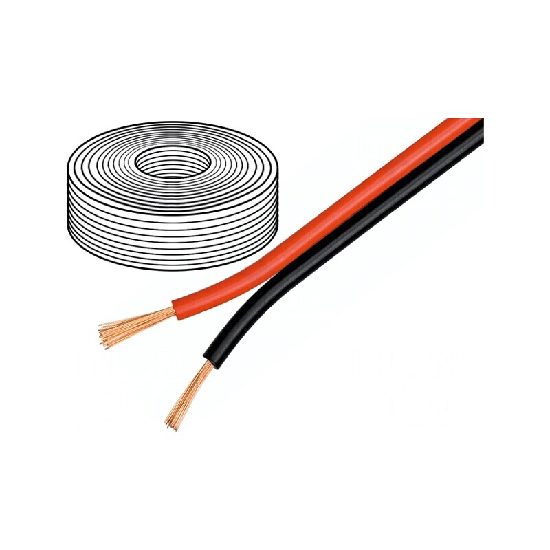Cablu Difuzor 2x2.5mm OFC Negru-Roșu | Electronic-mag.ro | Componente Electronice