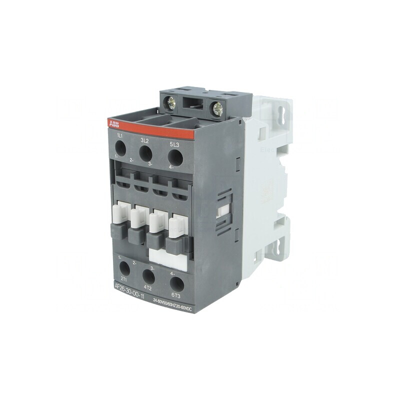 Contactor 3P NO 26A cu Contacte Auxiliare NC 45mm | Electronic-mag.ro | Componente Electronice