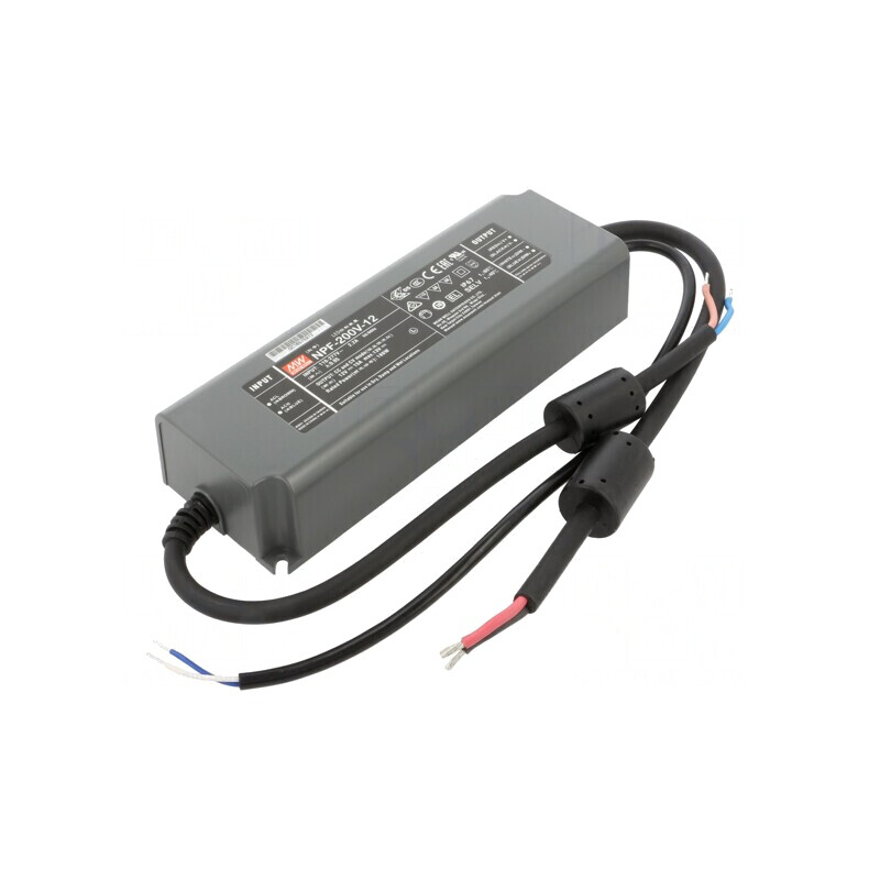 Alimentator LED 200W 12V 15A IP67 | Electronic-mag.ro | Componente Electronice