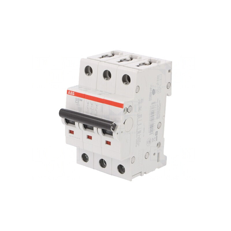 Întrerupător de Supracurent 400VAC 2A 3P C | Electronic-mag.ro | Componente Electronice