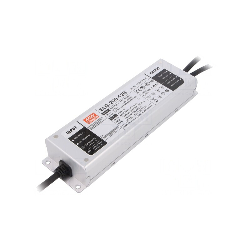 Alimentator LED 192W 12V 16A IP67 | Electronic-mag.ro | Componente Electronice