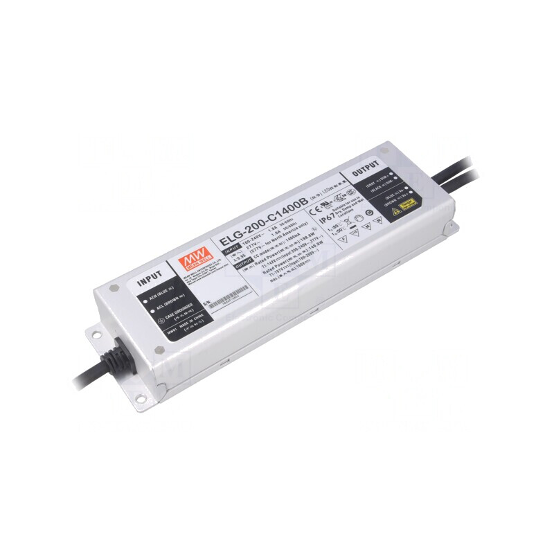 Alimentator LED 200W 1400mA 100-305VAC | Electronic-mag.ro | Componente Electronice