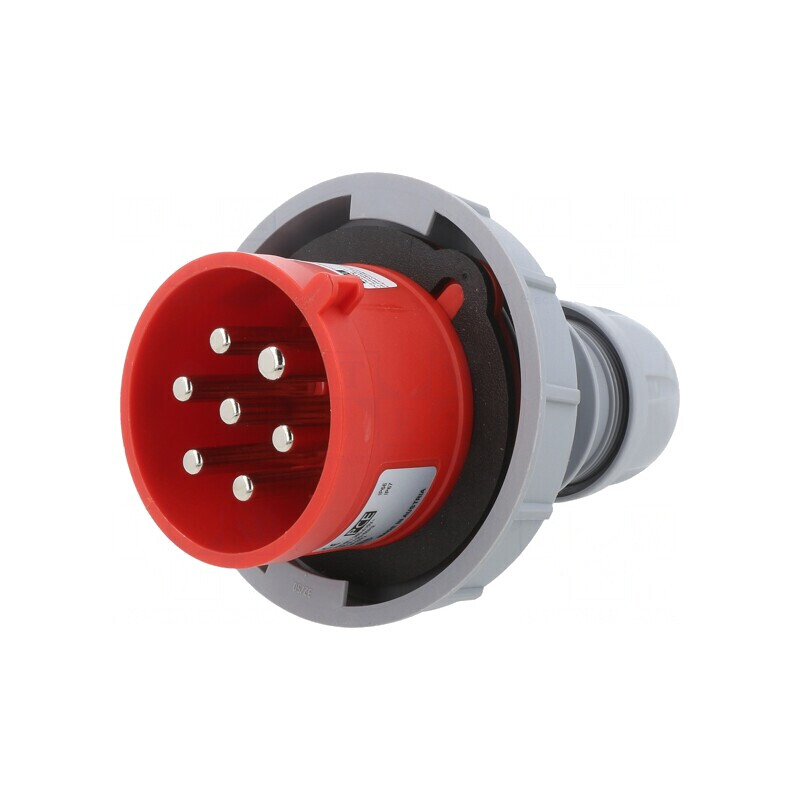 Conector alimentare AC trifazat mufă tată 32A 400VAC 7 PIN-uri | Electronic-mag.ro | Componente Electronice