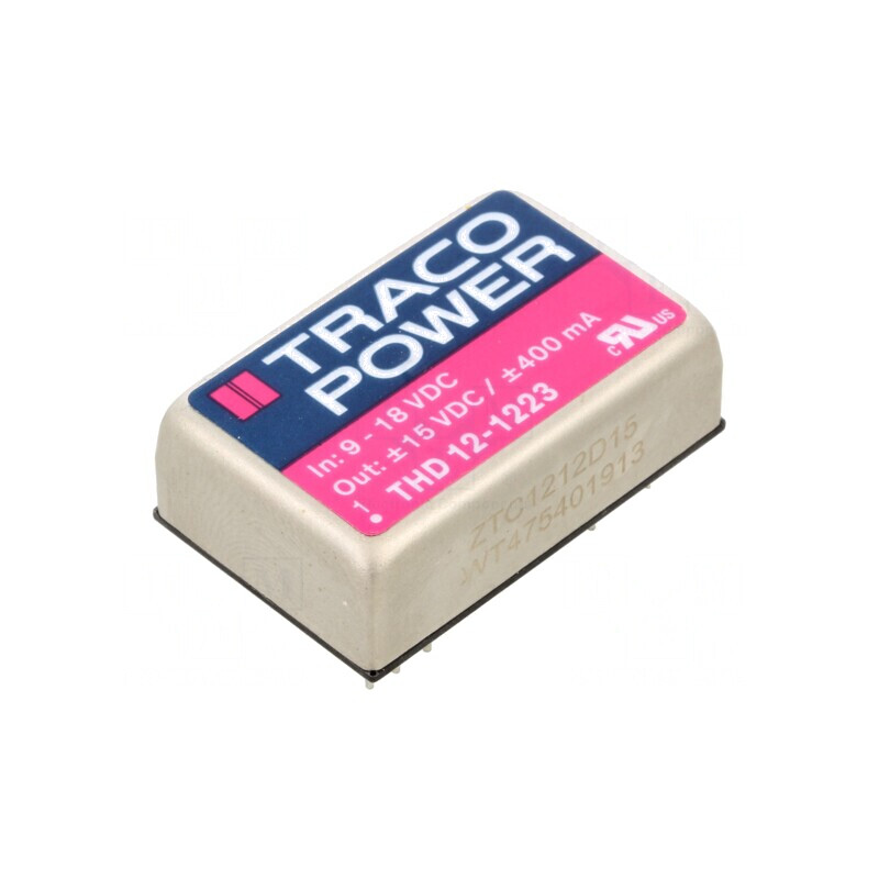 Convertor DC/DC 12W 9-18V la 15V/-15V | Electronic-mag.ro | Componente Electronice