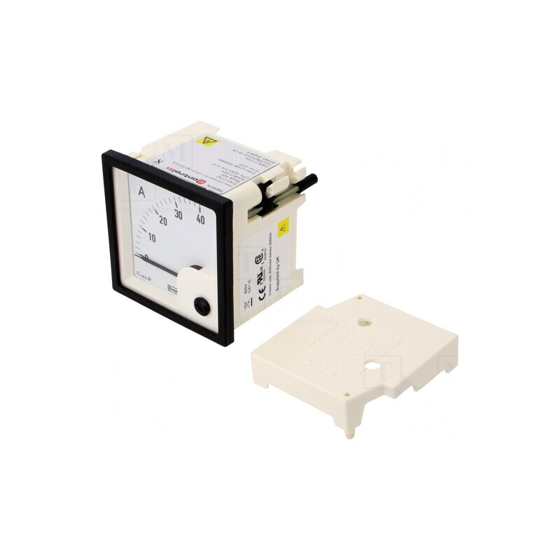 Ampermetru pe Panou DC 0-40A Clasa 1.5 72x72mm | Electronic-mag.ro | Componente Electronice