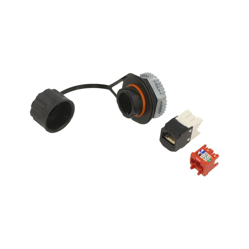Soclu RJ45 Cat 5e 8p8c Rotativ IAEBH5E | Electronic-mag.ro | Componente Electronice