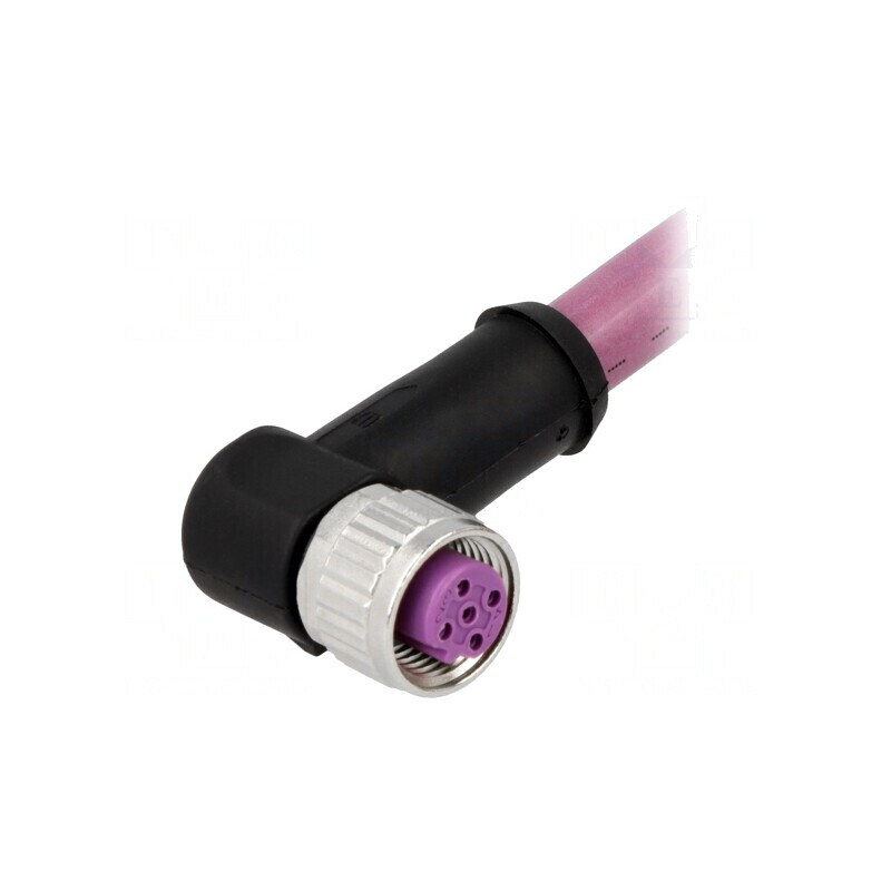 Mufă M12 4 PIN mamă cu cablu 7,5m Profibus | Electronic-mag.ro | Componente Electronice