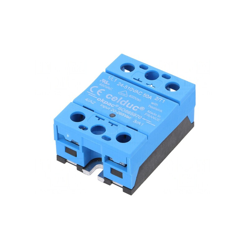 Releu Semiconductor 50A 24-510VAC Ucom 20-265V | Electronic-mag.ro | Componente Electronice