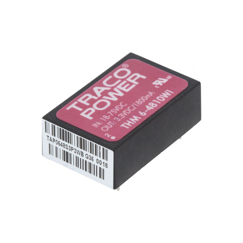Convertor DC/DC 6W 18-75V la 3.3V 1800mA | Electronic-mag.ro | Componente Electronice