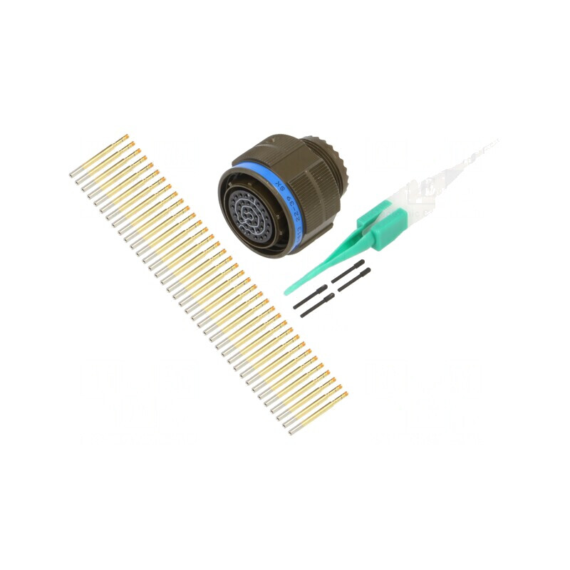 Conector militar 15 MIL-DTL-38999 Series III oliv | Electronic-mag.ro | Componente Electronice