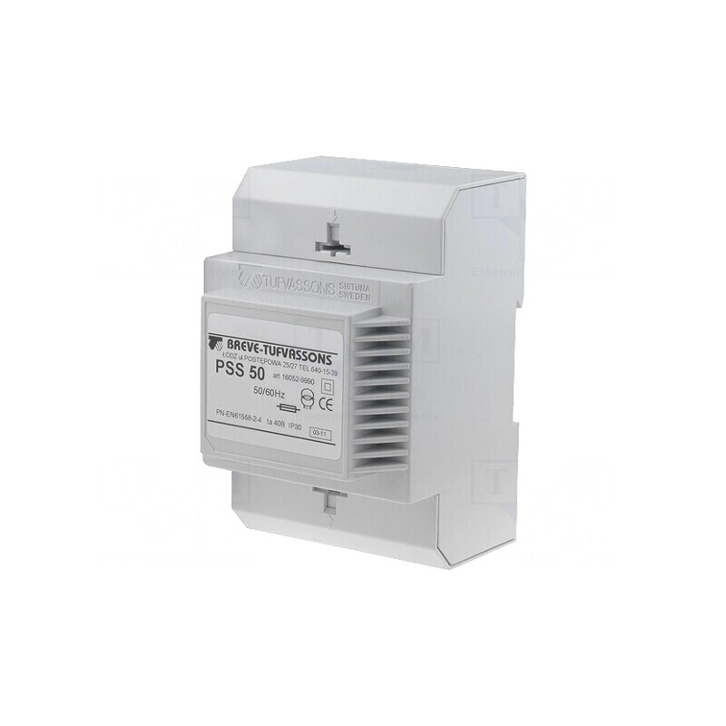 Transformator de alimentare 50VA 230V AC 12V șină DIN | Electronic-mag.ro | Componente Electronice Transformator de alimentare 50VA 230V AC 12V șină DIN | Electronic-mag.ro | Componente Electronice