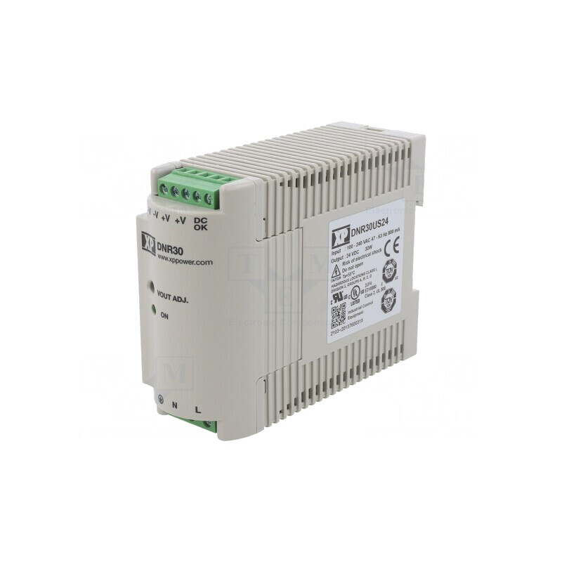 "Alimentator Pulsatoriu DIN 30W 24VDC 1,25A" | Electronic-mag.ro | Componente Electronice