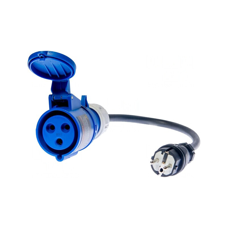 Adaptor priză monofazat 32A ştecăr EU 265V IP40 | Electronic-mag.ro | Componente Electronice