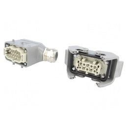 Set Conector HDC Tată-Mamă Soclu-Mufă Han Kit | Electronic-mag.ro | Componente Electronice