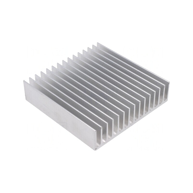 Radiator Aluminiu 100mm x 100mm x 25mm 1.85K/W | Electronic-mag.ro | Componente Electronice