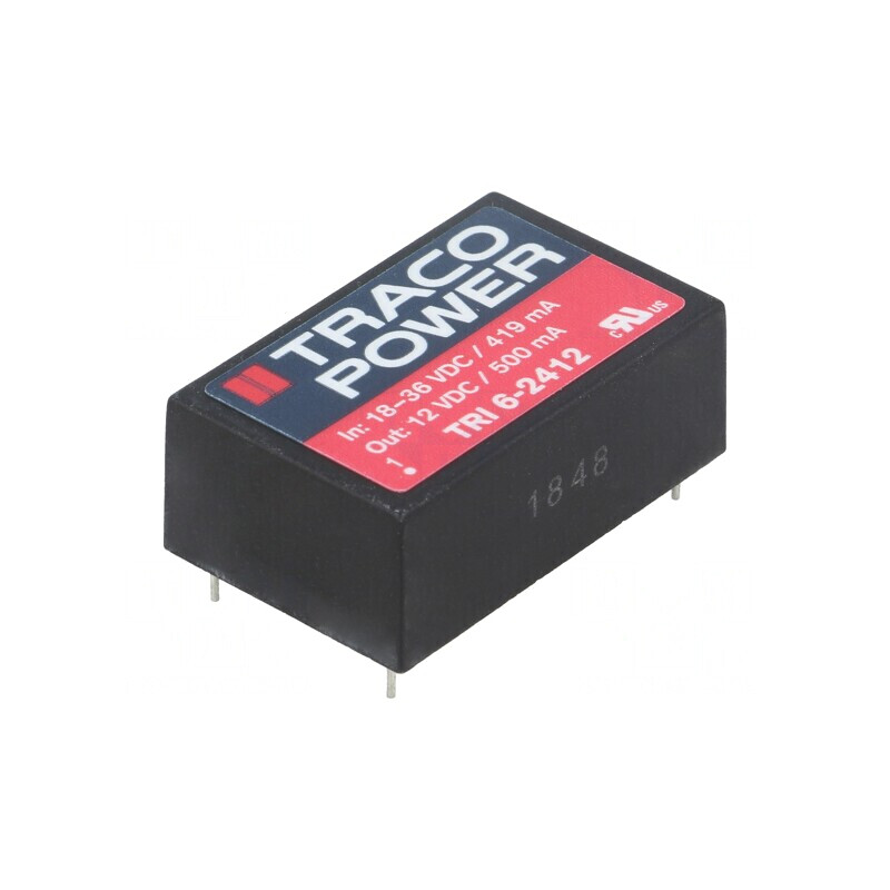 Convertor DC/DC 6W 18-36V la 12V 500mA DIP24 | Electronic-mag.ro | Componente Electronice