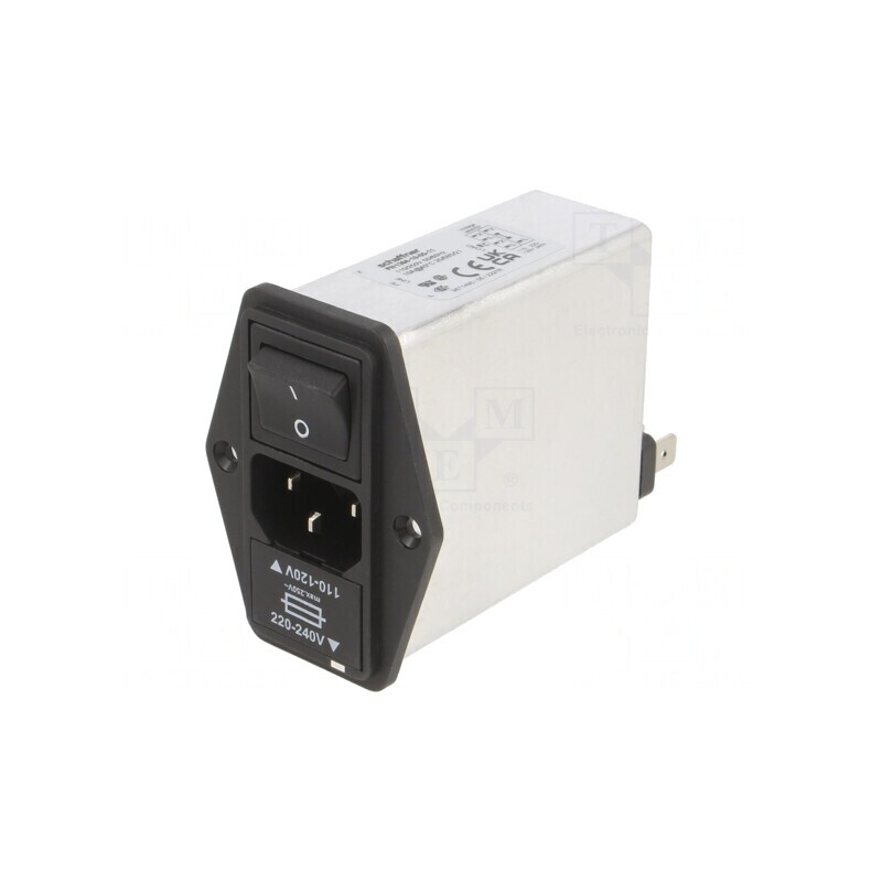 Conector Alimentare AC Soclu Tată 10A 250VAC C14 | Electronic-mag.ro | Componente Electronice