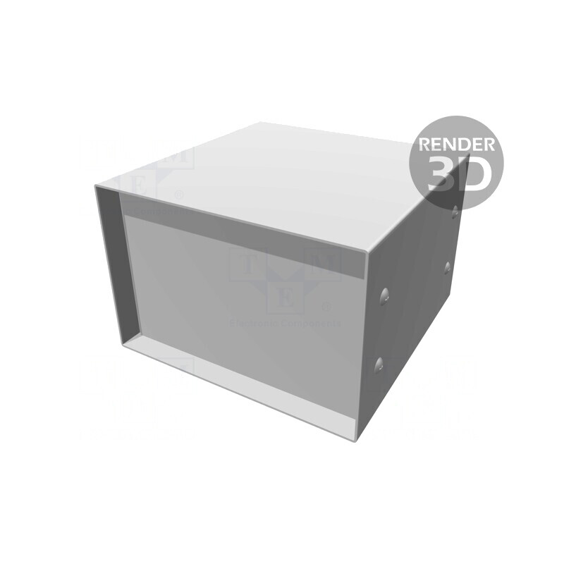 Carcasă din oțel cu panou 152x152x102 mm | Electronic-mag.ro | Componente Electronice