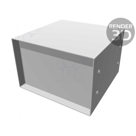 Carcasă din oțel cu panou 152x152x102 mm | Electronic-mag.ro | Componente Electronice