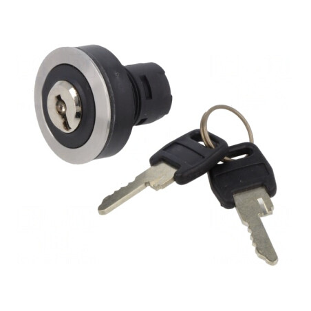 Comutator rotativ cu cheie 22mm IP65 2 poziții | Electronic-mag.ro | Componente Electronice