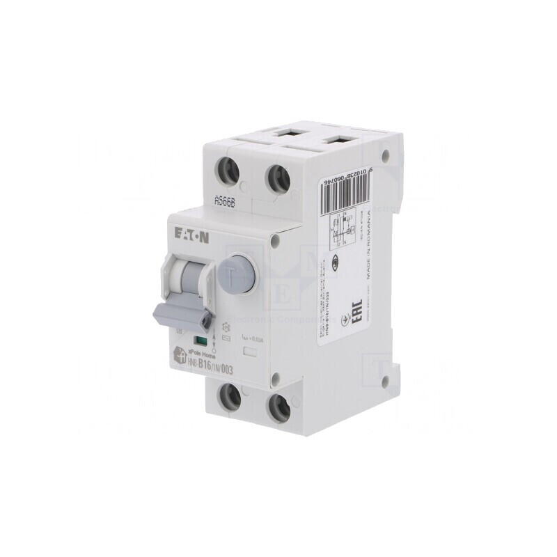 Întrerupător RCBO 16A 30mA 1P+N 230V IP20 | Electronic-mag.ro | Componente Electronice