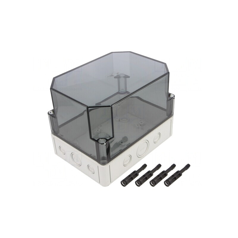 Carcasă Universală TK PC Gri IP66 130x180x137 mm | Electronic-mag.ro | Componente Electronice