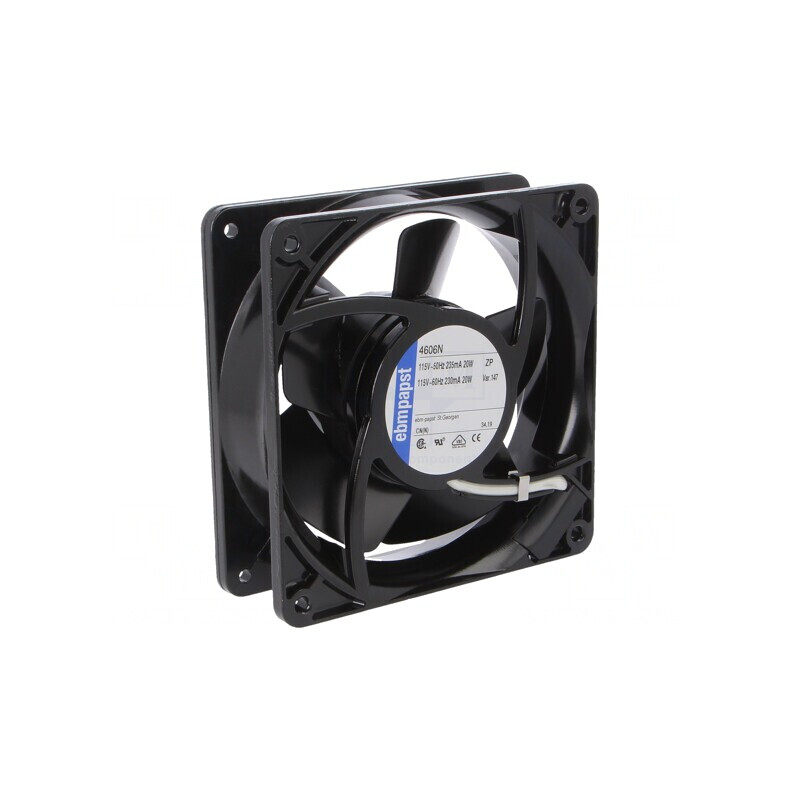 Ventilator AC Axial 115V 119x119x38mm 180m3/h 51dBA 50Hz | Electronic-mag.ro | Componente Electronice