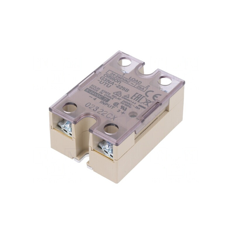 Releu semiconductor SPST-NO 25A 19-264VAC 4-32VDC | Electronic-mag.ro | Componente Electronice