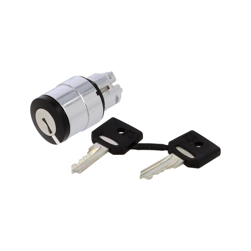 Comutator Rotativ cu Cheie 22mm Negru ZB4BG7 | Electronic-mag.ro | Componente Electronice
