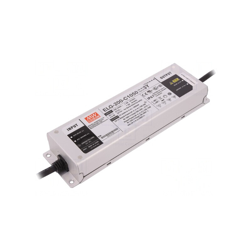 Alimentator LED 199.5W 1050mA IP67 | Electronic-mag.ro | Componente Electronice