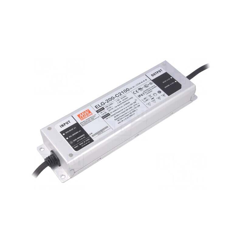 Alimentator LED 201,6W 48-96VDC 2100mA 100-305VAC | Electronic-mag.ro | Componente Electronice