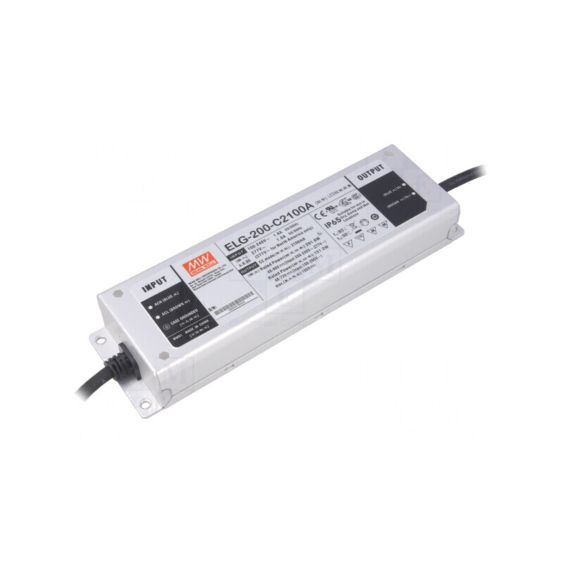 Alimentator LED 200W IP65 48-96VDC 1050-2100mA | Electronic-mag.ro | Componente Electronice