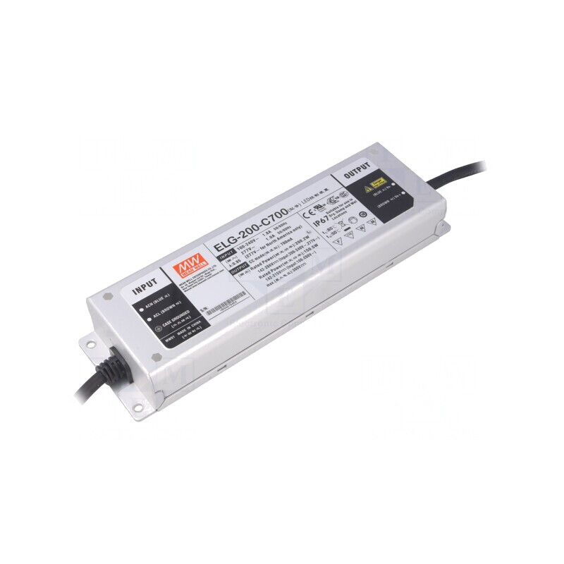 Alimentator LED 200W IP67 700mA | Electronic-mag.ro | Componente Electronice