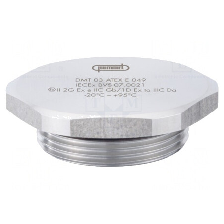 Capac de protecție din oțel inoxidabil IP68 M63 1,5 | Electronic-mag.ro | Componente Electronice