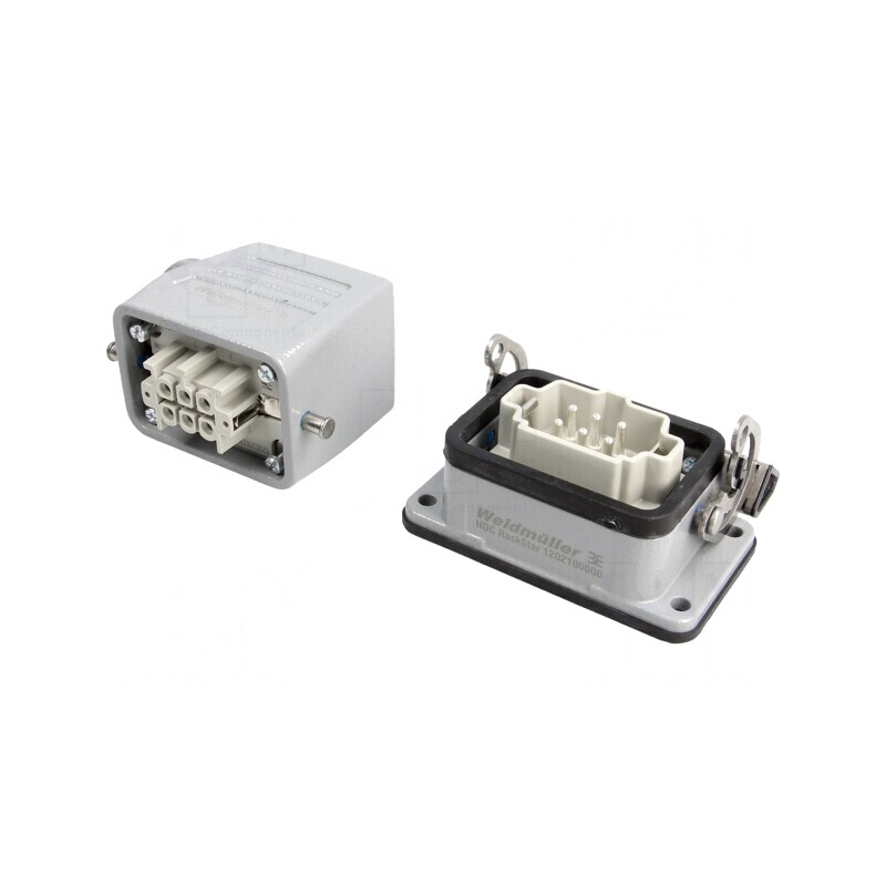 Conector HDC Tată-Mamă Soclu-Mufă Set Complet 6 Pin | Electronic-mag.ro | Componente Electronice