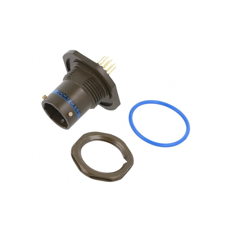 Conector militar aurit THT 11 soclu tată | Electronic-mag.ro | Componente Electronice