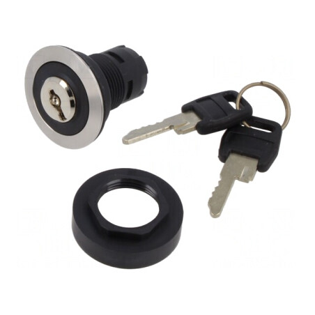 Comutator Rotativ cu Cheie 22mm 3 Poziții IP65 | Electronic-mag.ro | Componente Electronice