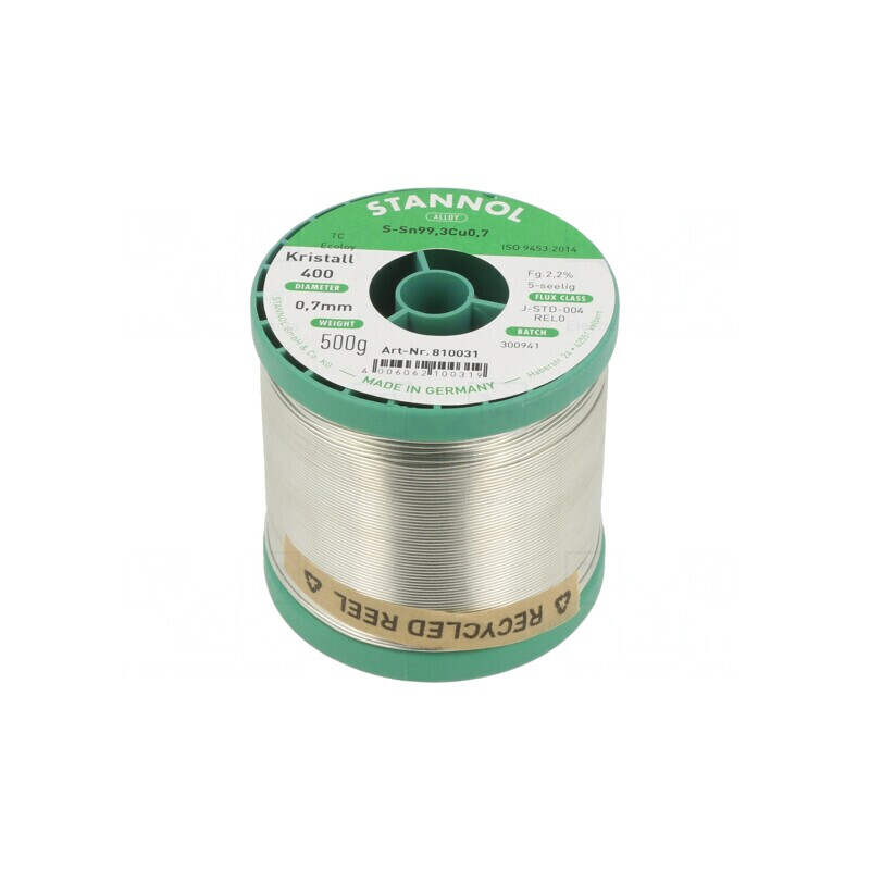 Sârmă de lipit fără plumb, 0,5kg, 700um | Electronic-mag.ro | Componente Electronice Sârmă de lipit fără plumb, 0,5kg, 700um | Electronic-mag.ro | Componente Electronice