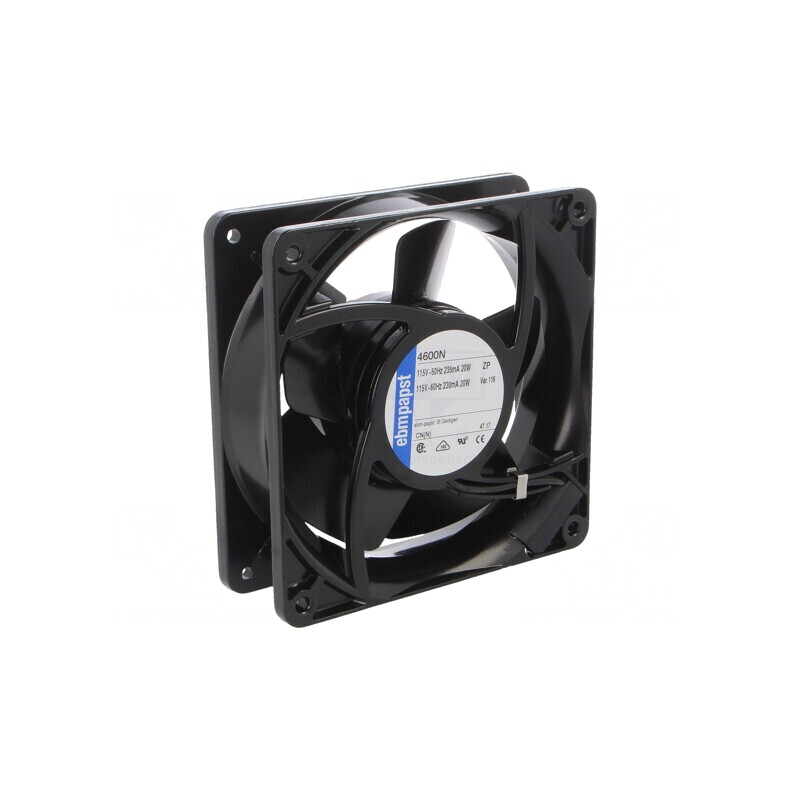 Ventilator AC Axial 115VAC 119x119x38mm 180m3/h 50dBA 60Hz | Electronic-mag.ro | Componente Electronice